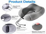 3 Pack Travel Essentials Travel Pillow, Inflatable Foot Rest & Sleep Mask with Storage Bag, V1337-YE-N45Z-RGBR