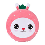 Round Floor Cute Cartoon Strawberry Rabbit Soft Skin Friendly Slip Resistance Round Pillow V1294-YM0901-3117240183111