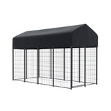 i.Pet Dog Kennel Extra Large House Outdoor Playpen Pet Puppy Metal Backyard PET-DOG-CAGE-250-AB