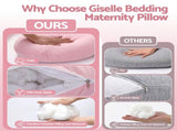 Giselle Bedding Pregnancy U Shaped Full Body with 100% Cotton Jersey Cover Maternity PILLOW-MAT-U-COT-PK