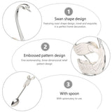 Coffee Spoon Spoon Set with Holder Zinc Alloy Teaspoon Shopping Malls Shopping Mall 1 Set V1370-AZ4-15419