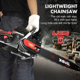 X-BULL 62cc Chainsaw Petrol Commercial 22" Bar E-Start Tree Pruning Top Handle V211-AUEB-HGT013