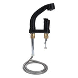 G1/2 Kitchen Cold and Hot Water Faucet Rotatable Sink Mixer Tap with Pull Out Sprayer V1294-YM0901-3112200145211