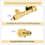 Valve Core Remover Installer Tool&HVAC Service Wrench Set, Refrigeration with Bit Adapters,10Pcs V1366-AZ2-W-15838