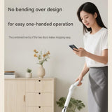 White Cordless Electric Spray Mop with LED Light Adjustable Handle Wireless Self-Propelled Floor V888-ELOSUNG53375