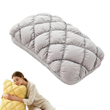 Mellow Sleep Pillow Puff, Pineapple Bun Fluffy Quilted Bed Pillow for Hot Sleepers, Cooling V1107-115-95843-WHT