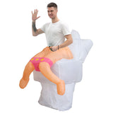 Toilet Cartoon Costumes Air Model Inflatable Costume Funny Dress Up Props Halloween Party Clothes V1263-JX-7948