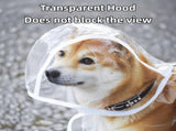 3 Piece Rainy Day Pet Care Set - 8XL Size Waterproof Dog Hooded EVA Transparent Raincoat with V888-ELOSUNG52607