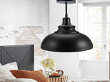 E27 Metal Chandeliers Hanging Ceiling Light Pendant Lamp Shade Fixture Black V1294-YM0901-ZM01710-01