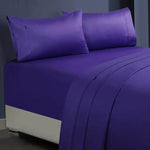 1000tc egyptian cotton sheet set 1 single violet V517-CSS1000-SVI