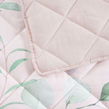 Bianca Sidney Blush Printed Floral Bedspread Set Double V442-BCA-BEDSPREAD-SIDNEY-BLUSH-DS