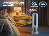 Devanti Bladeless Tower Fan Heater and Cooler 2in1 Portable Oscillation Fan for Bedroom Room Office FH-A-BL-1200-WH