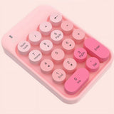 2.4g Wireless Numeric Keypad Cute Mixed Color Financial Special Nine-Key Password Carry It V1369-AZ3-W-08361