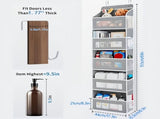 Storage Marvel in Black & Gray 3-Tier Over-the-Door Organizer with 3 Large Pockets. Sturdy and V1106-MHSND001