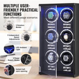 Watch Winder, Watch Winder for 6 Men's and Women's Automatic Watches, with 6 Super Quiet Japanese V952-SBZDSLH6Z0009EZVIV3