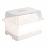 Dish Drainer Minimalist Dustproof Space Saving Dish Drying Bowl with Lid for Home Kitchen M V1294-YM0716-3118220114211