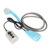 Portable Outdoor Shower Kit USB Rechargeable Camping Shower Set with Water Pump Blue V1294-YM0706-3111230170111