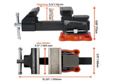 Bench Vise, 140 mm Jaw Width, 140 mm Max Jaw Opening Multipurpose Vise with 360&deg Swivel Locking V952-DXZSDGNTQ55IFO0S7V0