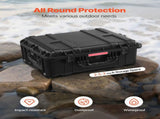 2.5 Cu.ft Weatherproof Hard Case, Waterproof Hard Case with Rolling Wheels and Retractable Pull V952-FFYLGX30LFYC2ZF5YV0