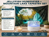 2 piece Cozy Home Duo set -White Jellyfish Humidifier and 150200cm Mountain Lake Tapestry V888-ELOSUNG53502