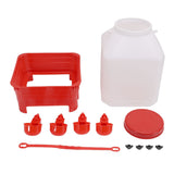 Chicken Waterer 10L Large Capacity Easy to Clean Manual Chick Drinker Waterer for Poultry Feeding V1294-YM0901-3111250223811