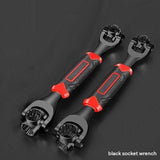 8-in-1 Multi-Function Socket Wrench Black 12-tooth 8-19mm - Chrome Vanadium Steel, Non-Slip Grip V888-ELOSUNG56195-2