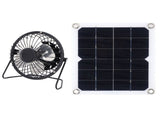 10W Solar Panel with Cooling Fan Photovoltaic Solar Panel for Home Pet Dog House V1294-YM0721-3114210016311