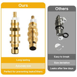 Ceramic Shower Stem Replacement 2 Piece Brass Body 4.5 Inch Set for Shower Repair and Bathroom Tub V1366-AZ2-W-16954