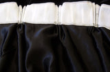 Long Large Thick Black Velvet Curtains 580x270cmfull liner,Blockout,Pinch Pleat V702-CNA7-1L BLACK