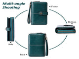 Leather Wallet Women Rfid Blocking Large Capacity, Zip Around Long Wallet - Pu Phone Clutch Purse, V1189-LWWAL-20260325-00078