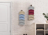 1 Piece Wall Mounted Wooden Hat Rack and Cap Holder, Brown V1237-MS-912-077