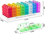 Monthly Pill Organizer 4 Times a Day, 30 Day Pill Organizer with Daily Pill Box Organizer, One Month V1259-DP01-A-2385