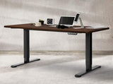 Levede Motorised Standing Desk Adjustable 140cm Walnut 1000x 1MM DH4948-140D-BKWA