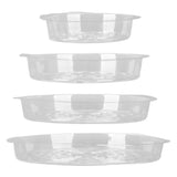 20pcs Plant Saucer Tray 6in 8in 10in 12in Heavy Duty Plastic Clear Flower Plant Pot Drip Tray for V1294-YM0703-3111230137911