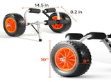 Kayak Cart, 90 kg Load Capacity, Foldable Kayak Trolley with 25.4 cm Solid Rubber Tires & 1 Ratchet V952-SPSPHTTC10IN3S906001V0