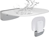 Urea-formaldehyde Folding Shower Seat, 13.6'' x 12.8'' Unfolded, Wall Mounted Fold Up Shower Bench V952-SLKNQWZCWKB1YXHBJV0
