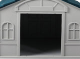 PaWz Dog Kennel Outdoor Indoor Pet Plastic L Blue PT1081-L-BL