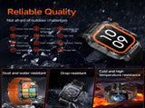 Rugged Outdoor Smart Watch for Men - 1100mAh Extra Long Battery with LED Flashlight & Compass V888-ELOSUNG41846