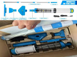 Cordless Adjustable Handheld Pool Vacuum Cleaner with Telescopic Pole and Interchangeable Brush V1341-ZY-2RG2XXE5-BLUE