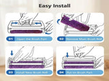 SD201 Brush Roller Shark Mop Compatible with Shark Steam Pickup 3-in-1 Steam Mop SD200 SD201C V1258-DP02-C-1201