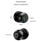 Fingerprint Door Lock, Smart Fingerprint Door Knob with Keypad, Biometric Door knobs with App V1192-AZ-W-3072