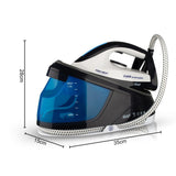 Professional Steam Iron with 1.5L Detachable Water Tank, Ceramic Soleplate, and Auto Shut-Off V1341-ZY-85VQS3W5-BLUE