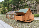 YES4PETS 350 CM XXL Chicken Coop Rabbit Hutch Ferret Cage Hen Chook Cat Kitten House With Run V278-CAGE32-W-PET-250-RUN