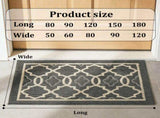Non-Slip Absorbent Washable Doormat for Entryway Home Kitchen Garage Laundry, Khaki, 50x80cm V1237-ZY-924-067