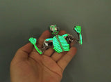 Chopper Headlight Visor Skeleton Ornament Mudguard Helmet Skull Decorative Helmet Visor Figure Graph V1369-AZ3-W-02309