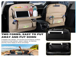Car Back Seat Organizer with Foldable Table Tray Universal Rear Seat Storage Bag, Multi-Pocket V1107-CS-QCZYKBSNDM