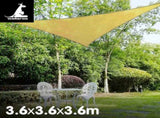 Wallaroo Triangular sail 3.6 x 3.6 x 3.6m - Sand SS-36-TRI