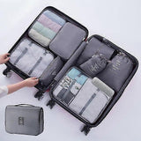 7pcs Travel Packing Cubes for Suitcases Travel Organizer Bag Set V1263-JX-4333