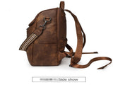 Grey Stylish Anti-Theft Backpack for Women - Vintage PU Leather Convertible Rucksack & Shoulder Bag V888-ELOSUNG33381
