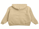 Fleece-Lined Hooded Jacket Women'S Winter Jacket Autumn Winter Coat Hooded - Light Gray - Size V1102-M-APP-74333R-LIGH-2XLAU2XLEU54